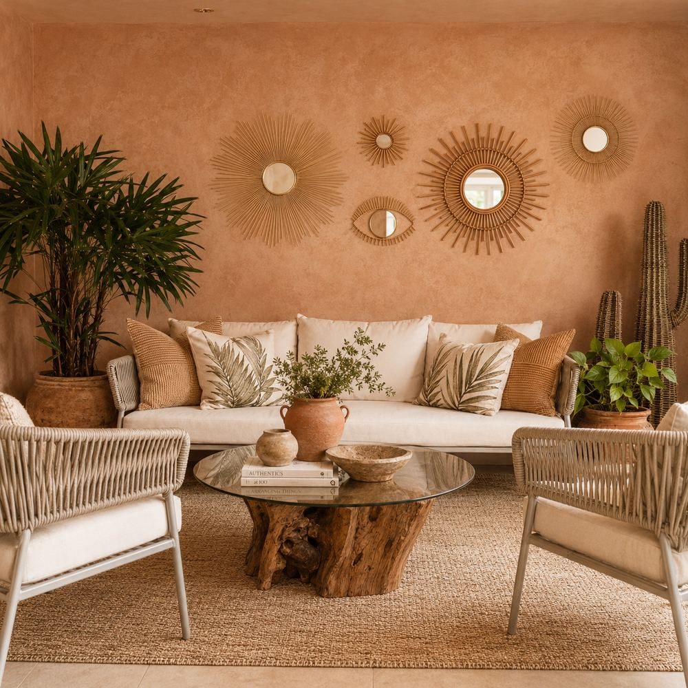 Casa Terracota living room, full view