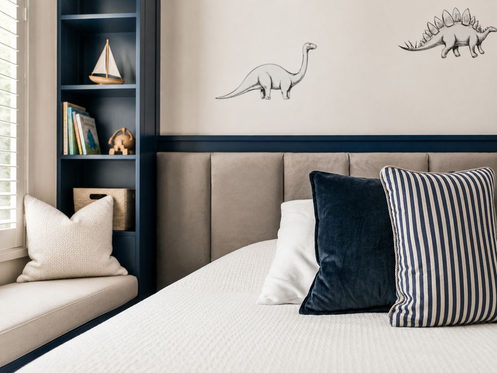 Azul Loft bedroom detail with window seat