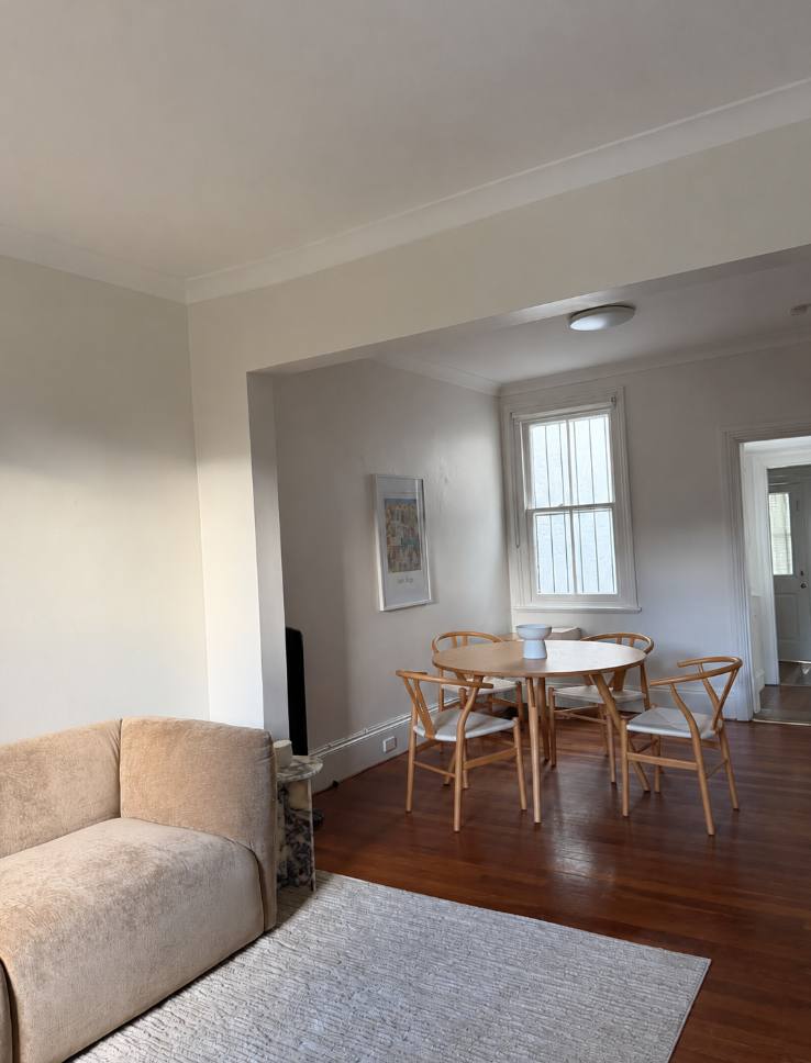 View from living room toward dining