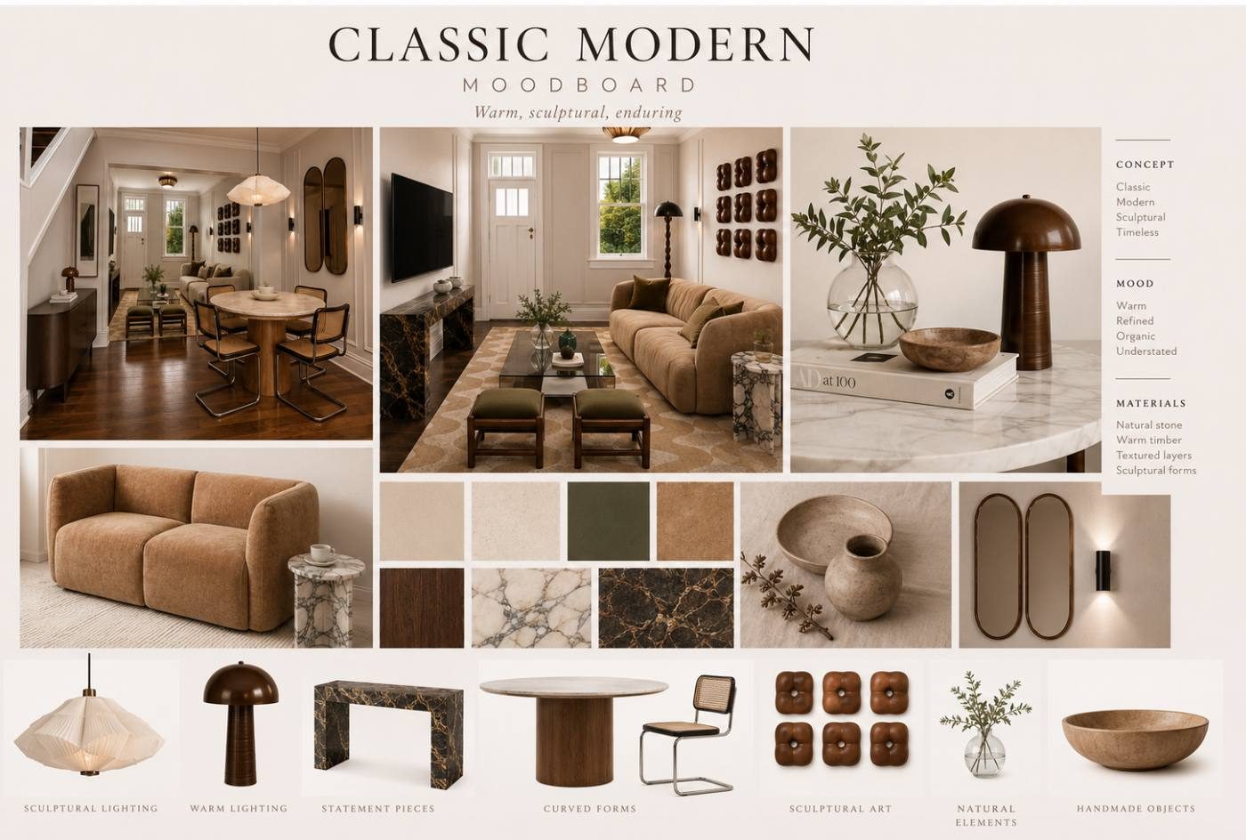 Classic Modern moodboard